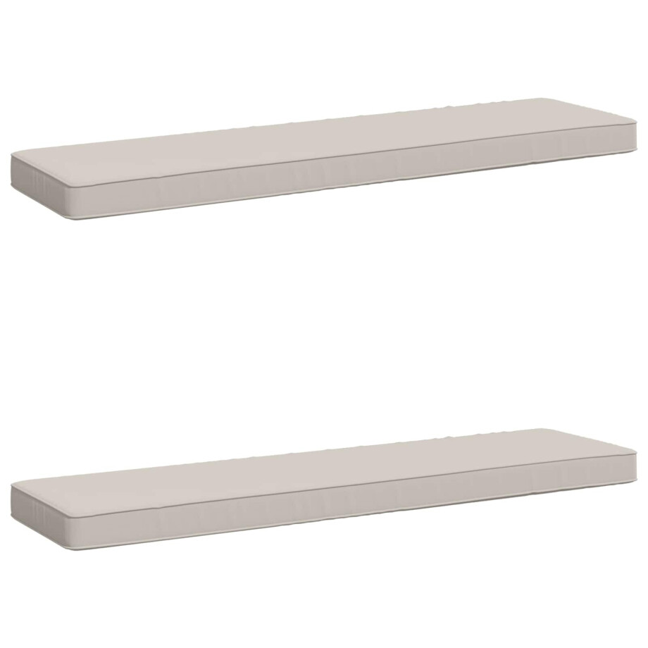 vidaXL 2-delige Bankkussens VUGHT 2 pcs 100% Polyester Wit vidaXL 2-delige Bankkussens VUGHT 2 pcs 100% Polyester Wit afbeelding 1