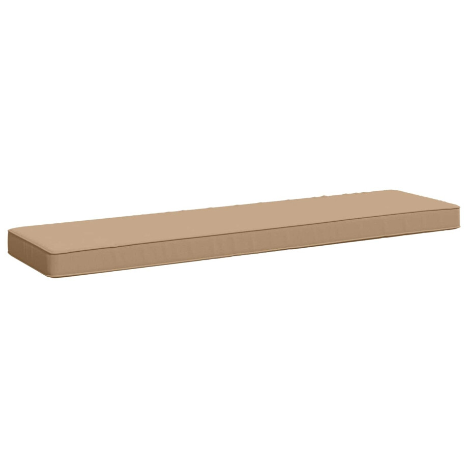 vidaXL 1-delig Bankkussen VUGHT 100% Polyester Zand 100 x 30 x 5 cm afbeelding 1
