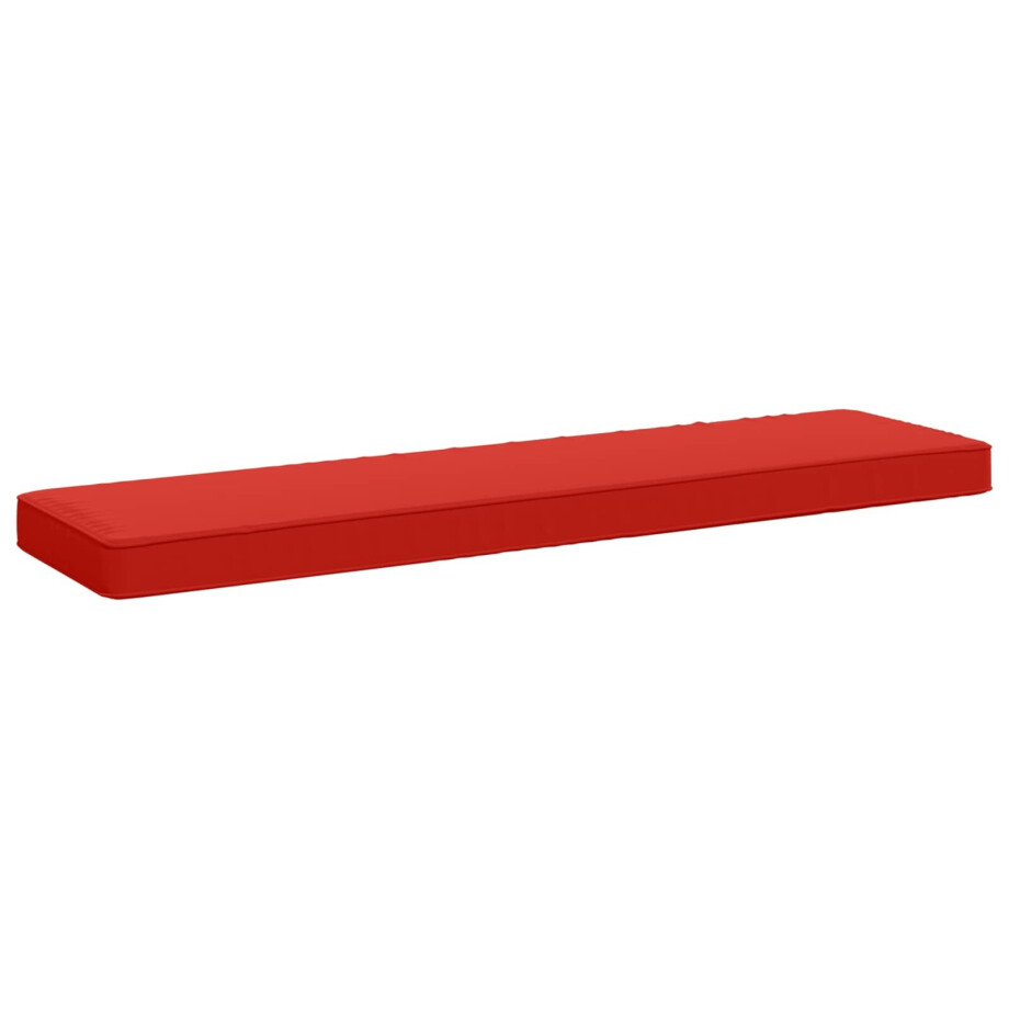 vidaXL 1-delig Bankkussen VUGHT 100% Polyester Rood 100 x 30 x 5 cm afbeelding 1