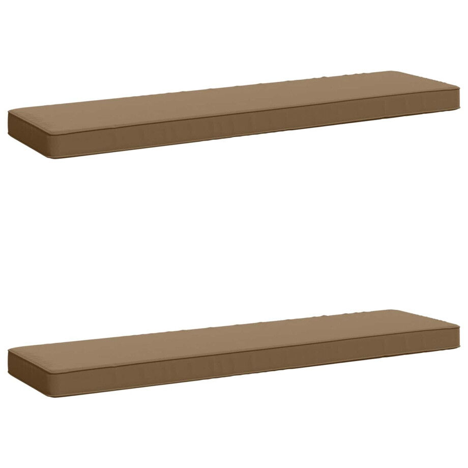 vidaXL 2-delige Bankkussens VUGHT 2 pcs 100% Polyester Taupe vidaXL 2-delige Bankkussens VUGHT 2 pcs 100% Polyester Taupe afbeelding 1