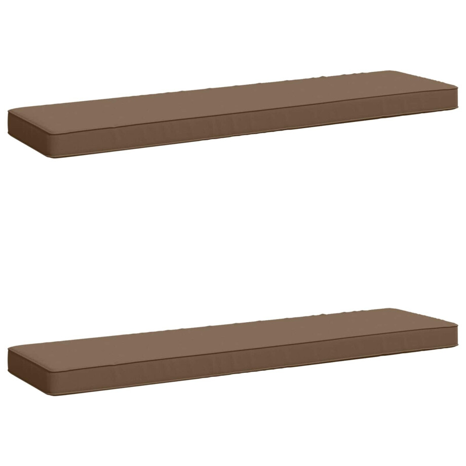 vidaXL 2-delige Bankkussens VUGHT 2 pcs 100% Polyester Taupe vidaXL 2-delige Bankkussens VUGHT 2 pcs 100% Polyester Taupe afbeelding 1