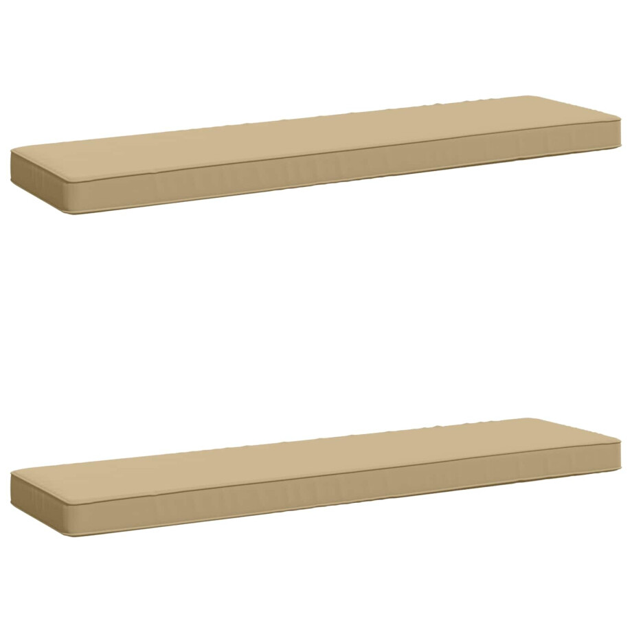 vidaXL 2-delige Bankkussens VUGHT 2 pcs 100% Polyester Beige vidaXL 2-delige Bankkussens VUGHT 2 pcs 100% Polyester Beige afbeelding 1