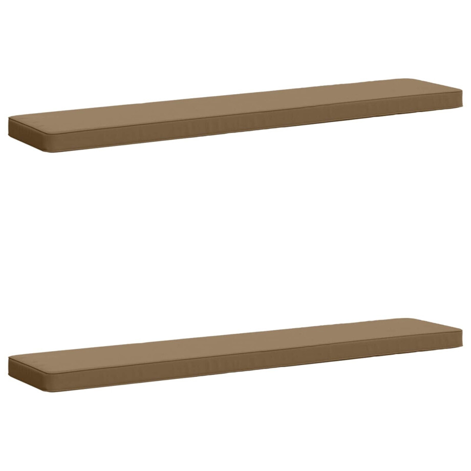 vidaXL 2-delige Bankkussens VUGHT 2 pcs 100% Polyester Taupe vidaXL 2-delige Bankkussens VUGHT 2 pcs 100% Polyester Taupe afbeelding 1