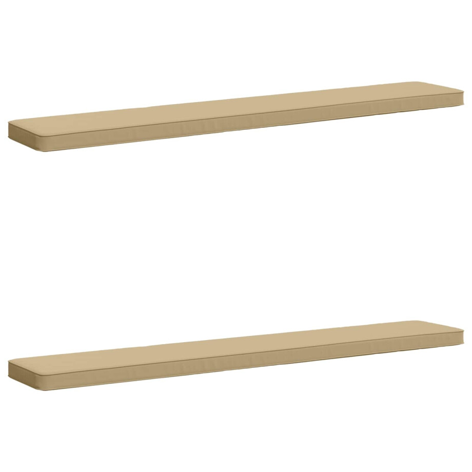 vidaXL 2-delige Bankkussens VUGHT 2 pcs 100% Polyester Beige vidaXL 2-delige Bankkussens VUGHT 2 pcs 100% Polyester Beige afbeelding 1