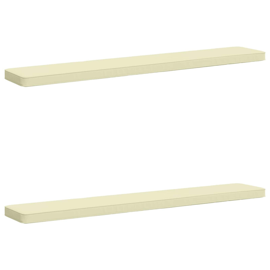vidaXL 2-delige Bankkussens VUGHT 2 pcs 100% Polyester Crèmekleurig vidaXL 2-delige Bankkussens VUGHT 2 pcs 100% Polyester Crèmekleurig afbeelding 1