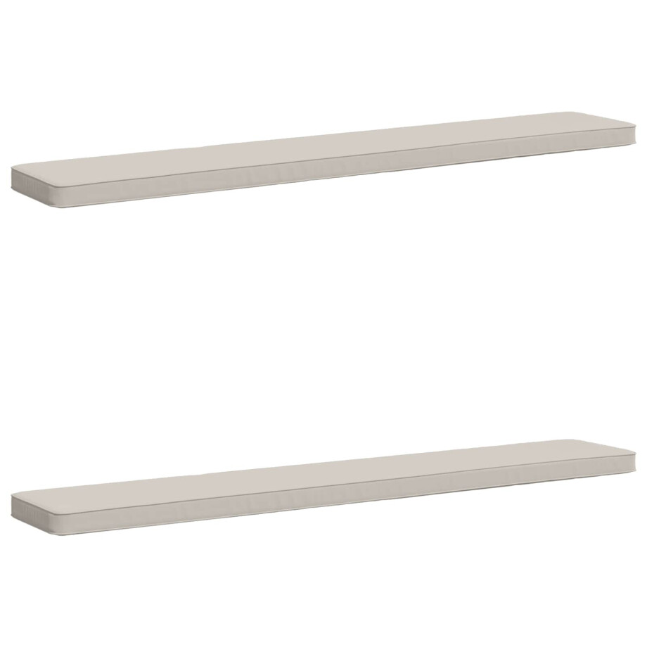 vidaXL 2-delige Bankkussens VUGHT 2 pcs 100% Polyester Wit vidaXL 2-delige Bankkussens VUGHT 2 pcs 100% Polyester Wit afbeelding 1