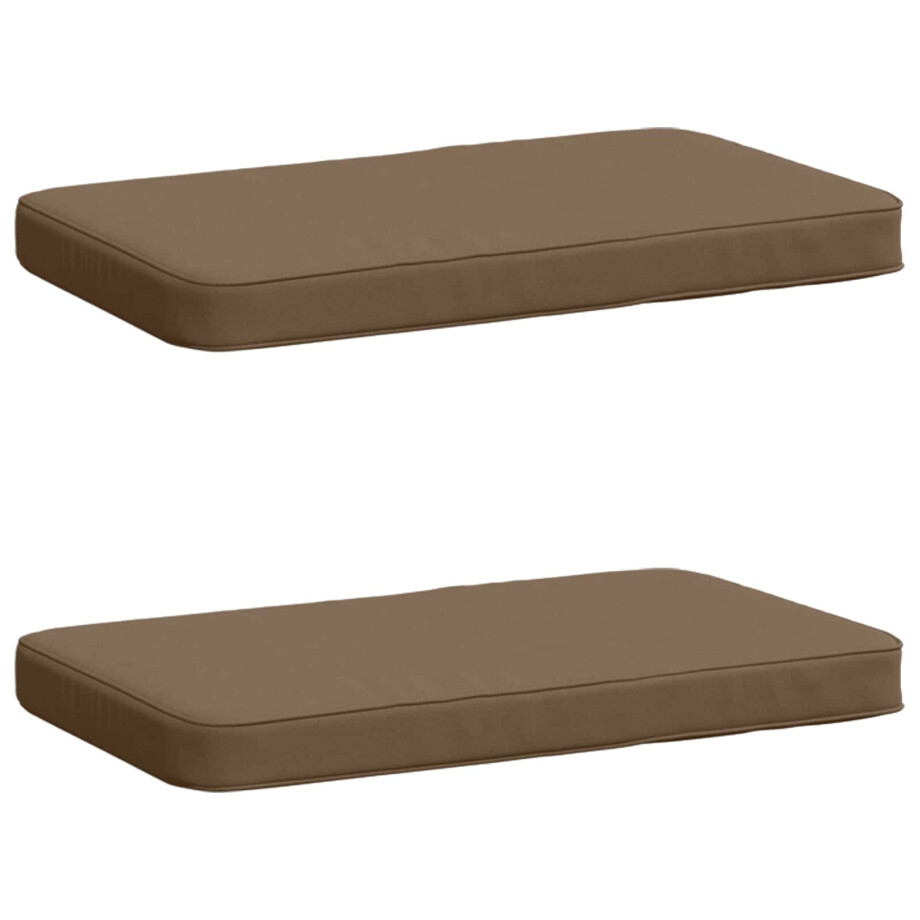 vidaXL 2-delige Bankkussens VUGHT 2 pcs 100% Polyester Taupe vidaXL 2-delige Bankkussens VUGHT 2 pcs 100% Polyester Taupe afbeelding 1