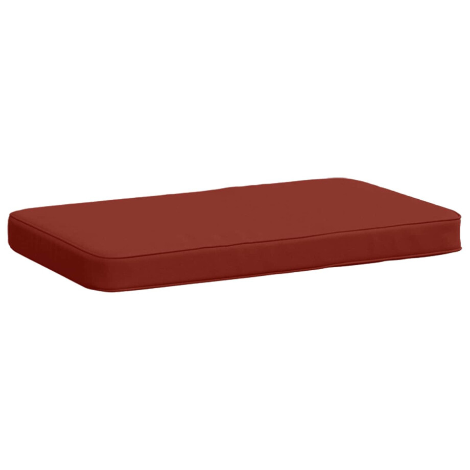 vidaXL 1-delig Bankkussen VUGHT 100% Polyester Rood 60 x 40 x 5 cm afbeelding 1
