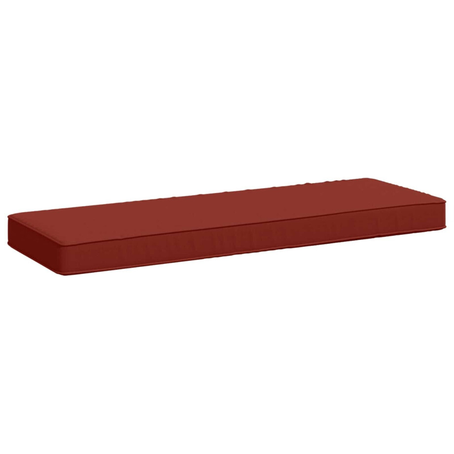 vidaXL 1-delig Bankkussen VUGHT 100% Polyester Rood 80 x 40 x 5 cm afbeelding 1