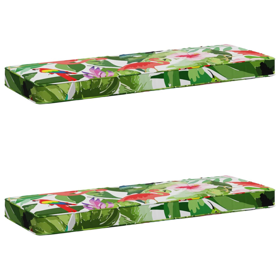 vidaXL 2-delige Bankkussens VUGHT 2 pcs 100% Polyester Meerkleurig afbeelding 1