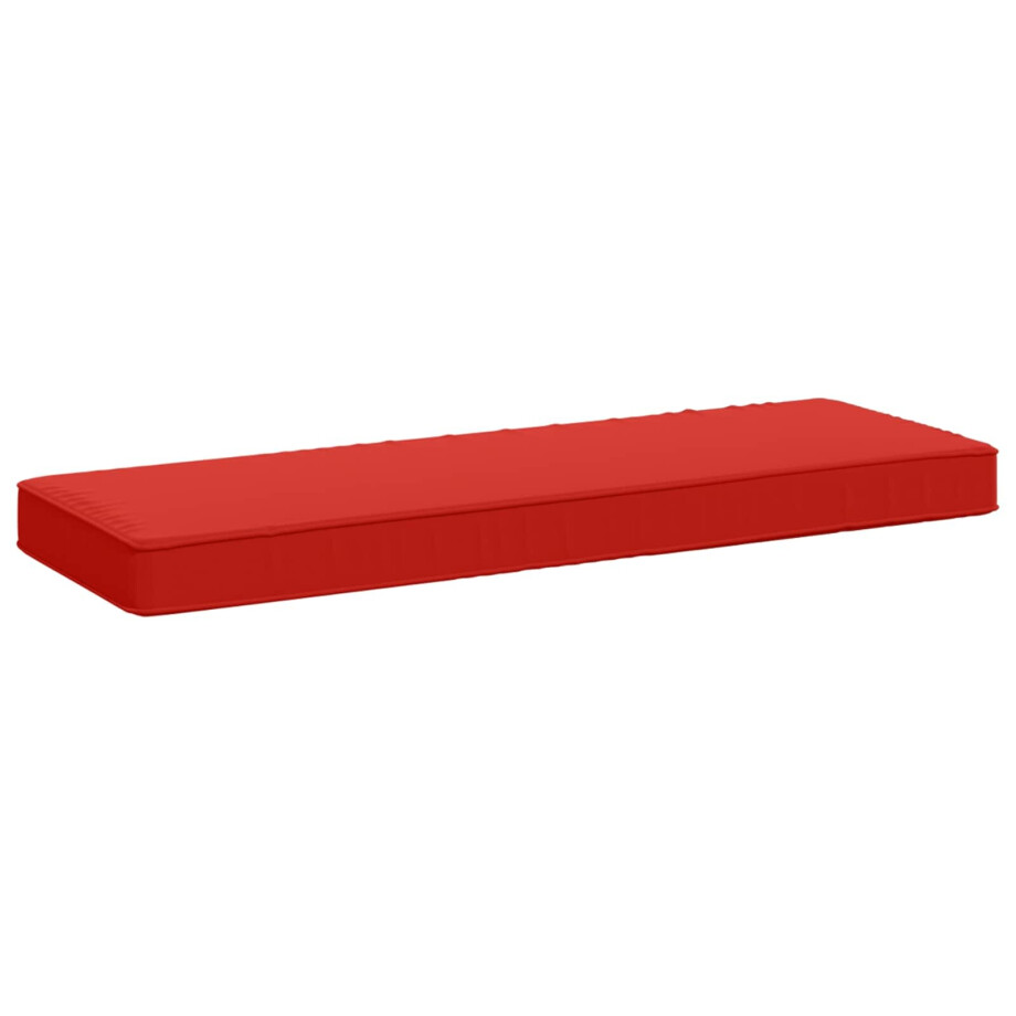 vidaXL 1-delig Bankkussen VUGHT 100% Polyester Rood 80 x 40 x 5 cm afbeelding 1