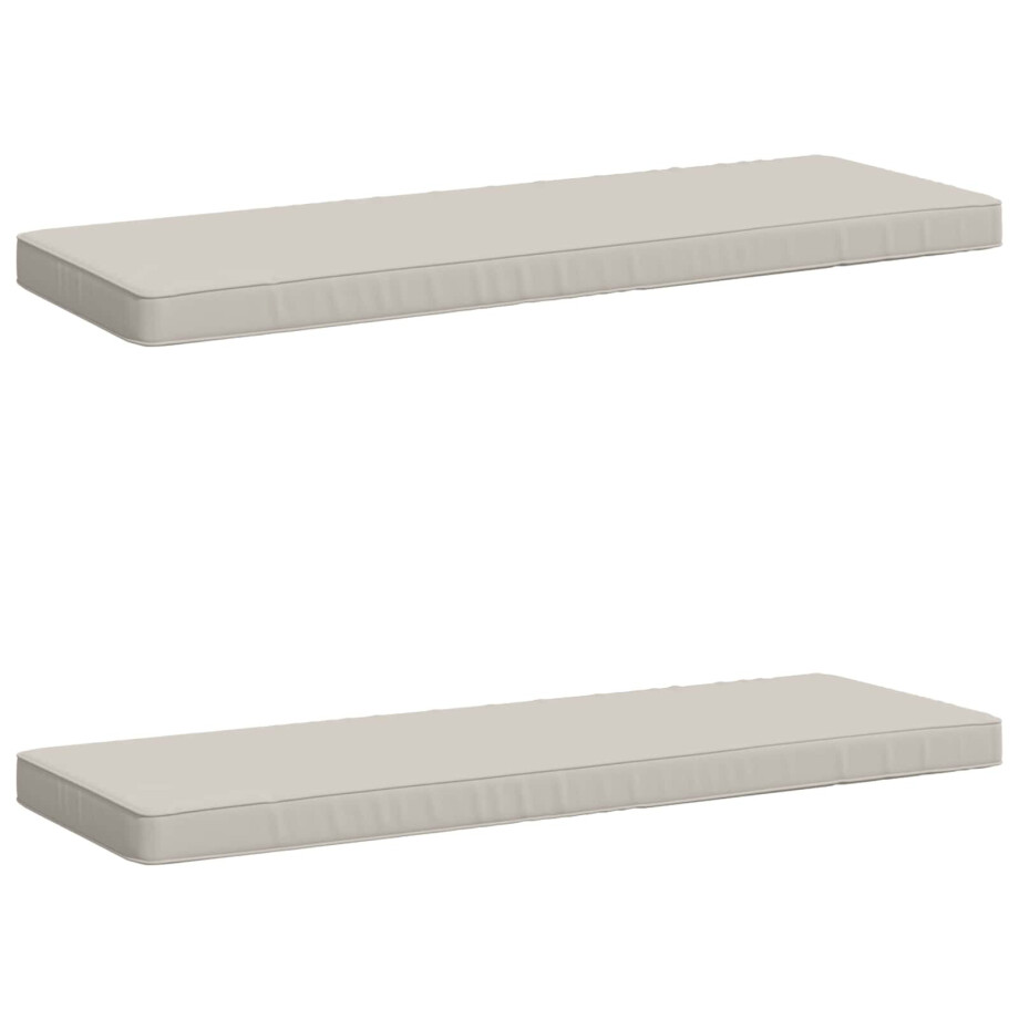 vidaXL 2-delige Bankkussens VUGHT 2 st 100% Polyester Wit vidaXL 2-delige Bankkussens VUGHT 2 st 100% Polyester Wit afbeelding 1