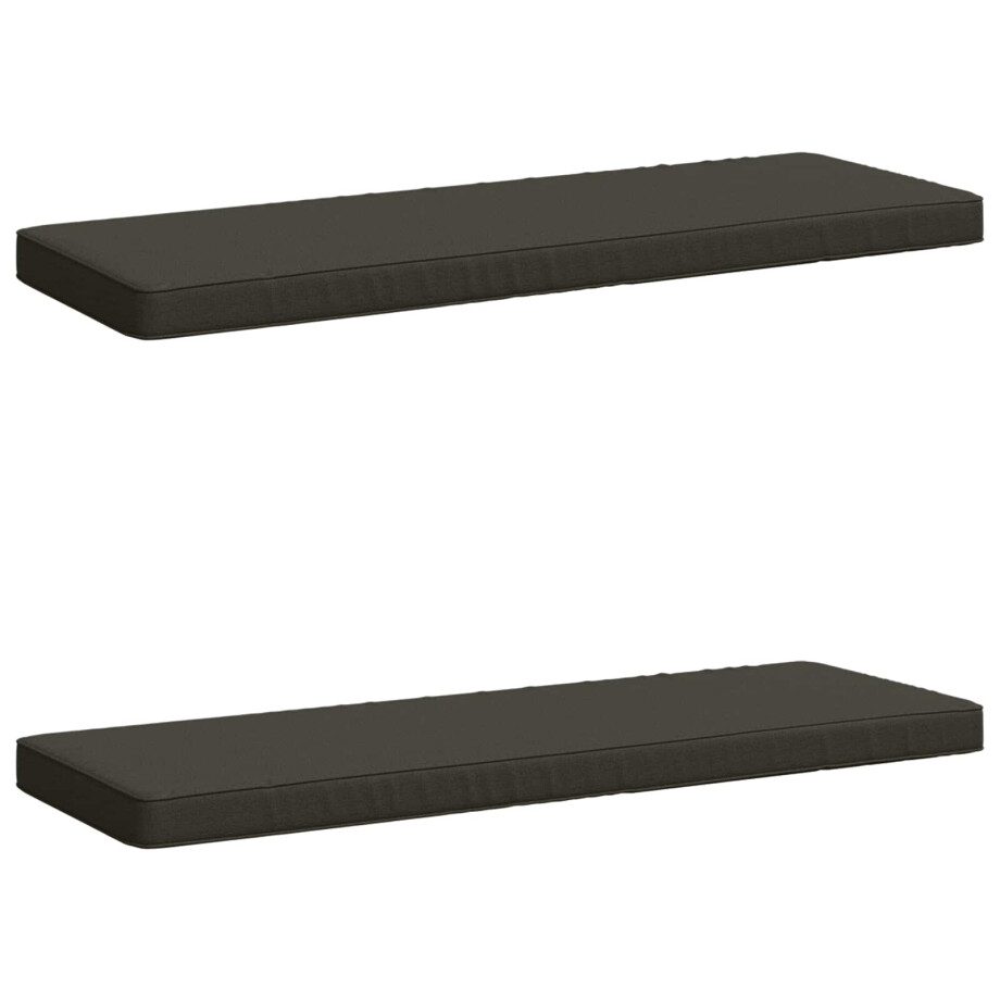 vidaXL 2-delige Bankkussens VUGHT 2 st 100% Polyester Antraciet vidaXL 2-delige Bankkussens VUGHT 2 st 100% Polyester Antraciet afbeelding 1
