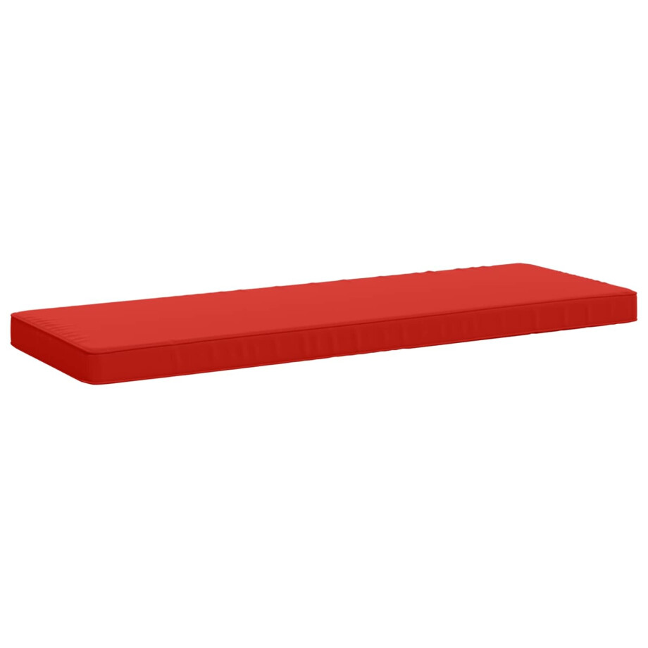 vidaXL 1-delig Bankkussen VUGHT 100% Polyester Rood 100 x 40 x 5 cm afbeelding 1