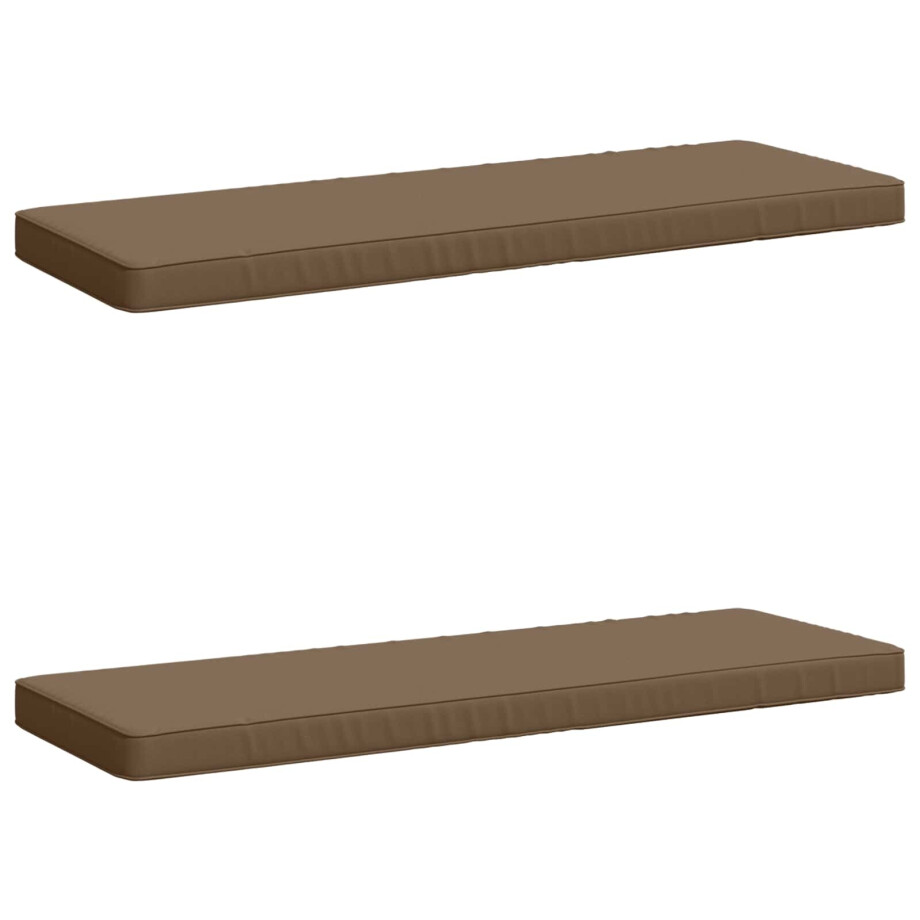 vidaXL 2-delige Bankkussens VUGHT 2 st 100% Polyester Taupe vidaXL 2-delige Bankkussens VUGHT 2 st 100% Polyester Taupe afbeelding 1