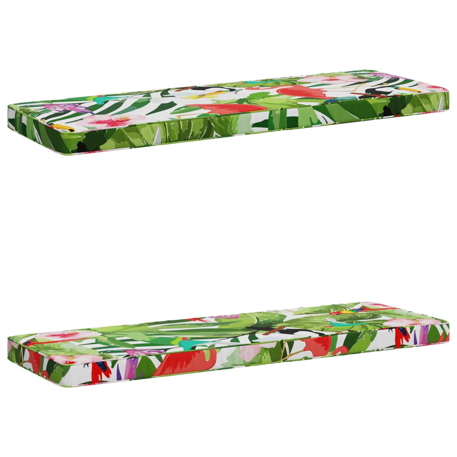 vidaXL 2-delige Bankkussens VUGHT 2 st 100% Polyester Meerkleurig afbeelding 1