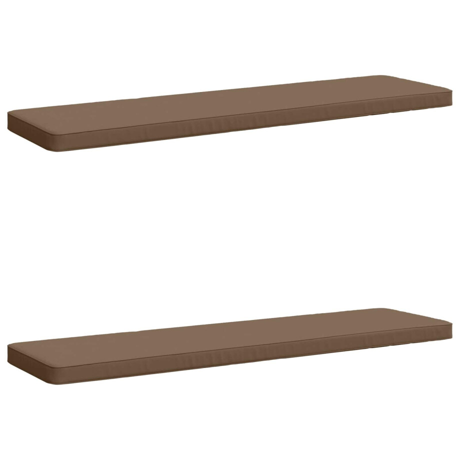 vidaXL 2-delige Bankkussens VUGHT 2 st 100% Polyester Taupe vidaXL 2-delige Bankkussens VUGHT 2 st 100% Polyester Taupe afbeelding 1