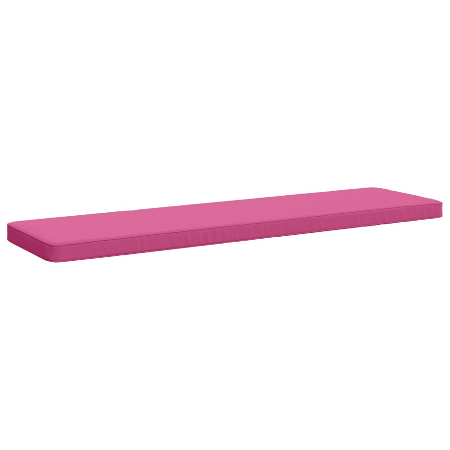 vidaXL 1-delig Bankkussen VUGHT 100% Polyester Roze 150 x 40 x 5 cm afbeelding 1