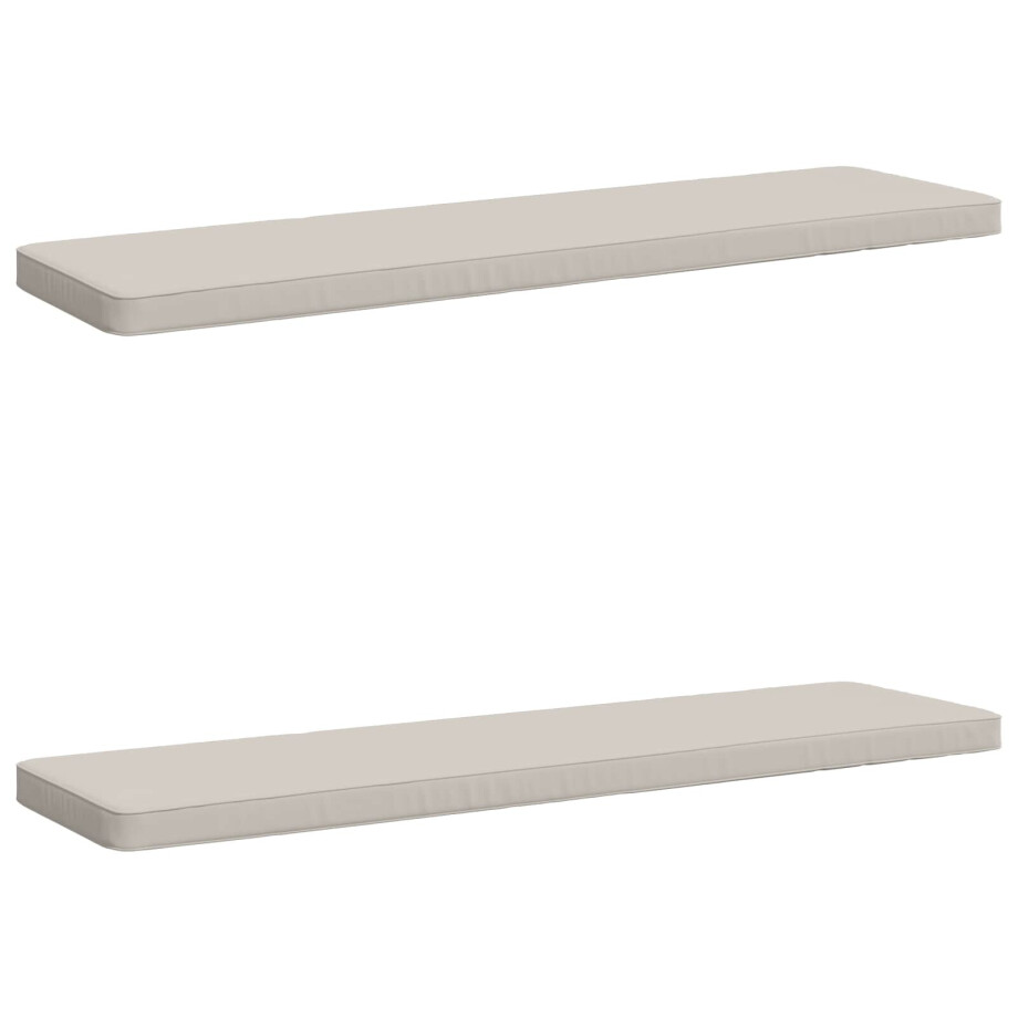 vidaXL 2-delige Bankkussens VUGHT 2 st 100% Polyester Wit vidaXL 2-delige Bankkussens VUGHT 2 st 100% Polyester Wit afbeelding 1