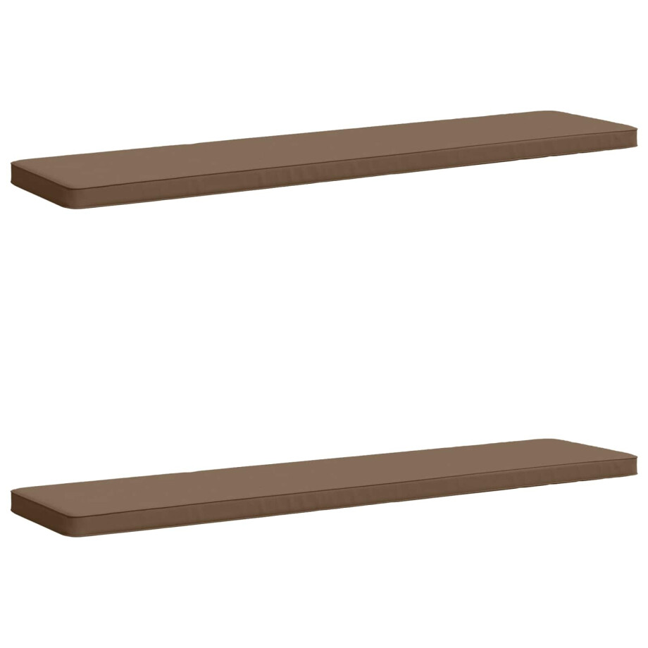 vidaXL 2-delige Bankkussens VUGHT 2 st 100% Polyester Taupe vidaXL 2-delige Bankkussens VUGHT 2 st 100% Polyester Taupe afbeelding 1