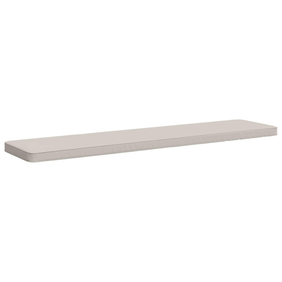 vidaXL 1-delig Bankkussen VUGHT 100% Polyester Wit 170 x 40 x 5 cm afbeelding 1