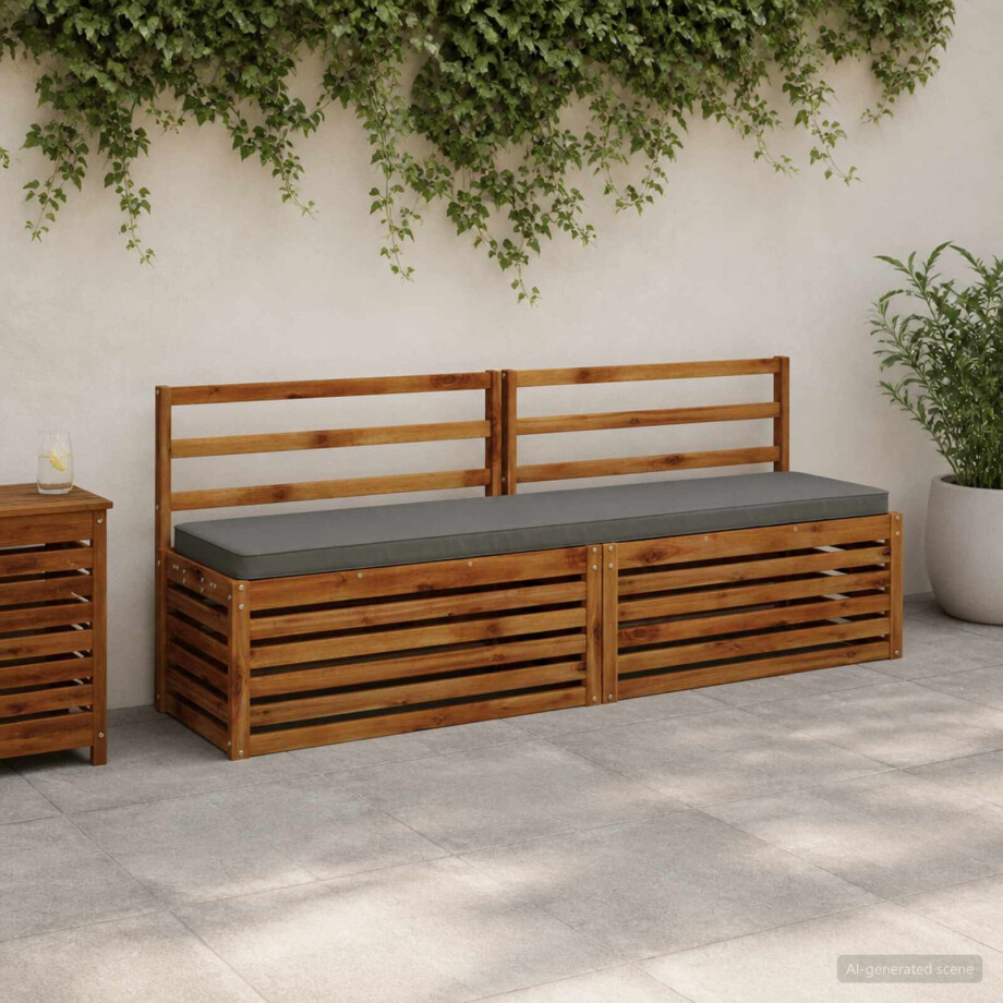 vidaXL 1-delig Bankkussen VUGHT 100% Polyester Grijs 180 x 40 x 5 cm vidaXL 1-delig Bankkussen VUGHT 100% Polyester Grijs 180 x 40 x 5 cm afbeelding 1