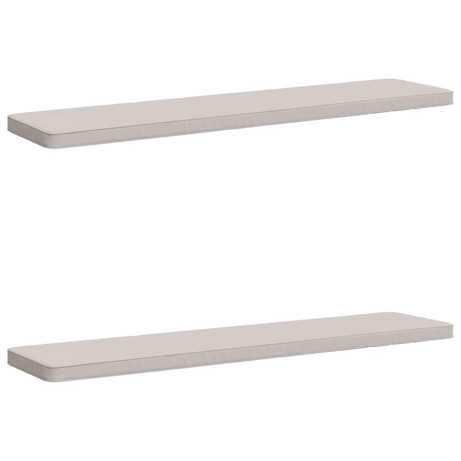 vidaXL 2-delige Bankkussens VUGHT 2 st 100% Polyester Wit vidaXL 2-delige Bankkussens VUGHT 2 st 100% Polyester Wit afbeelding 1