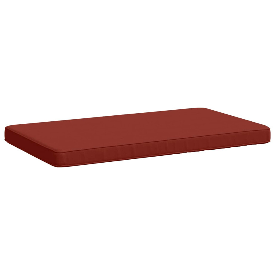 vidaXL 1-delig Bankkussen VUGHT 100% Polyester Rood 60 x 50 x 5 cm afbeelding 1