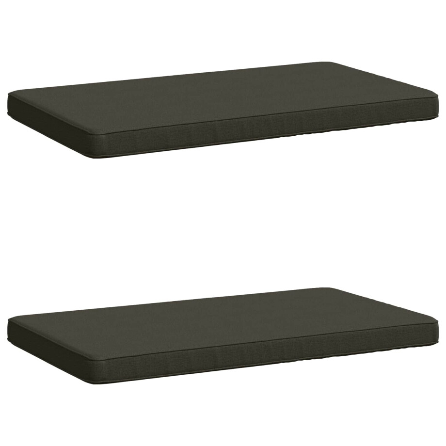 vidaXL 2-delige Bankkussens VUGHT 2 st 100% Polyester Antraciet vidaXL 2-delige Bankkussens VUGHT 2 st 100% Polyester Antraciet afbeelding 1