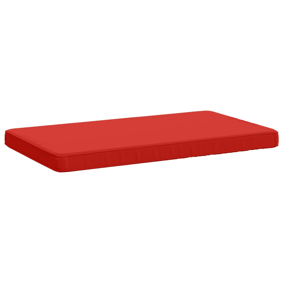vidaXL 1-delig Bankkussen VUGHT 100% Polyester Rood 60 x 50 x 5 cm afbeelding 1
