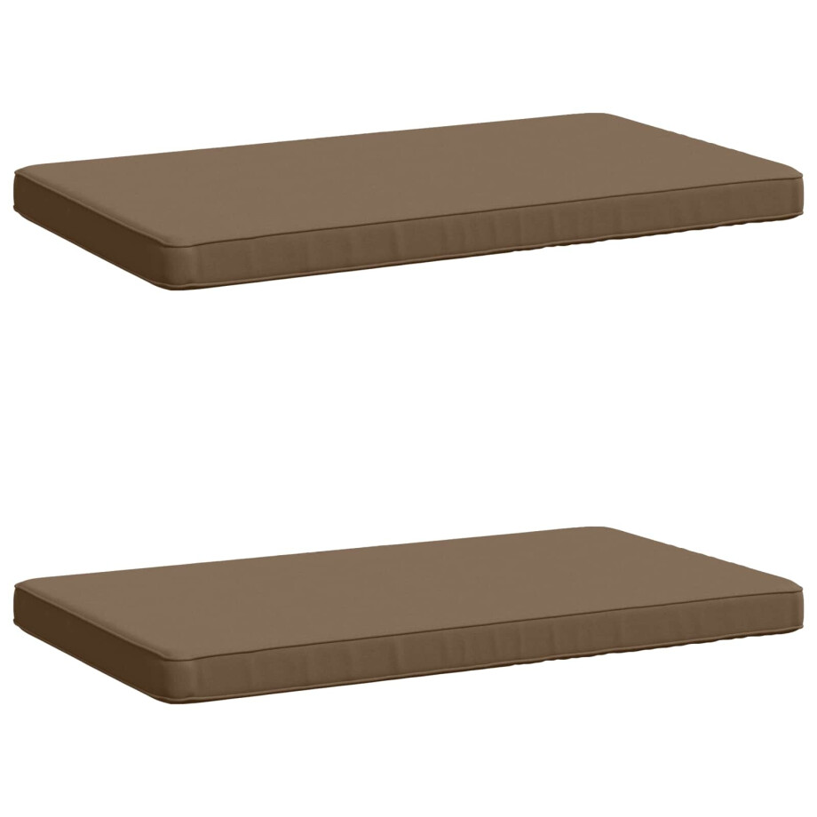 vidaXL 2-delige Bankkussens VUGHT 2 st 100% Polyester Taupe vidaXL 2-delige Bankkussens VUGHT 2 st 100% Polyester Taupe afbeelding 1