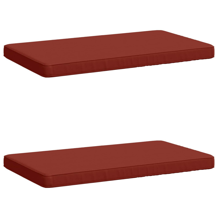 vidaXL 2-delige Bankkussens VUGHT 2 st 100% Polyester Rood vidaXL 2-delige Bankkussens VUGHT 2 st 100% Polyester Rood afbeelding 1