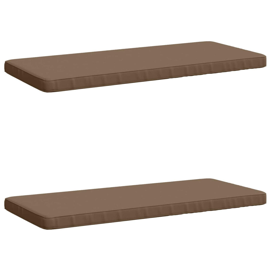 vidaXL 2-delige Bankkussens VUGHT 2 st 100% Polyester Taupe vidaXL 2-delige Bankkussens VUGHT 2 st 100% Polyester Taupe afbeelding 1