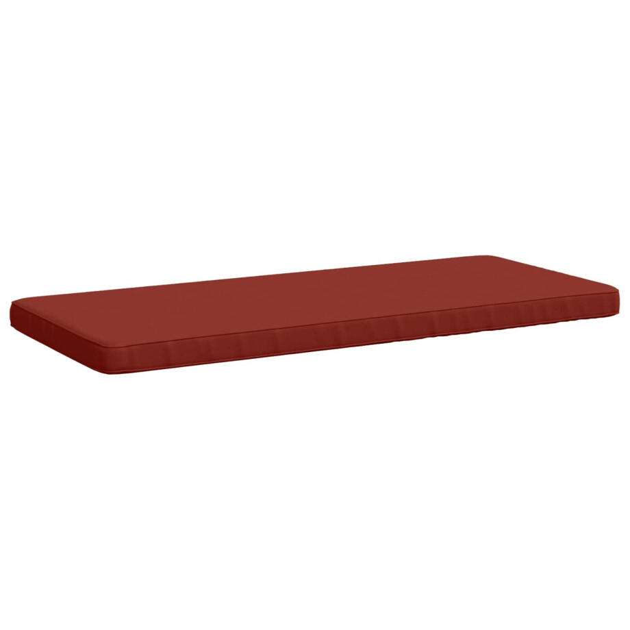 vidaXL 1-delig Bankkussen VUGHT 100% Polyester Rood 100 x 50 x 5 cm afbeelding 1