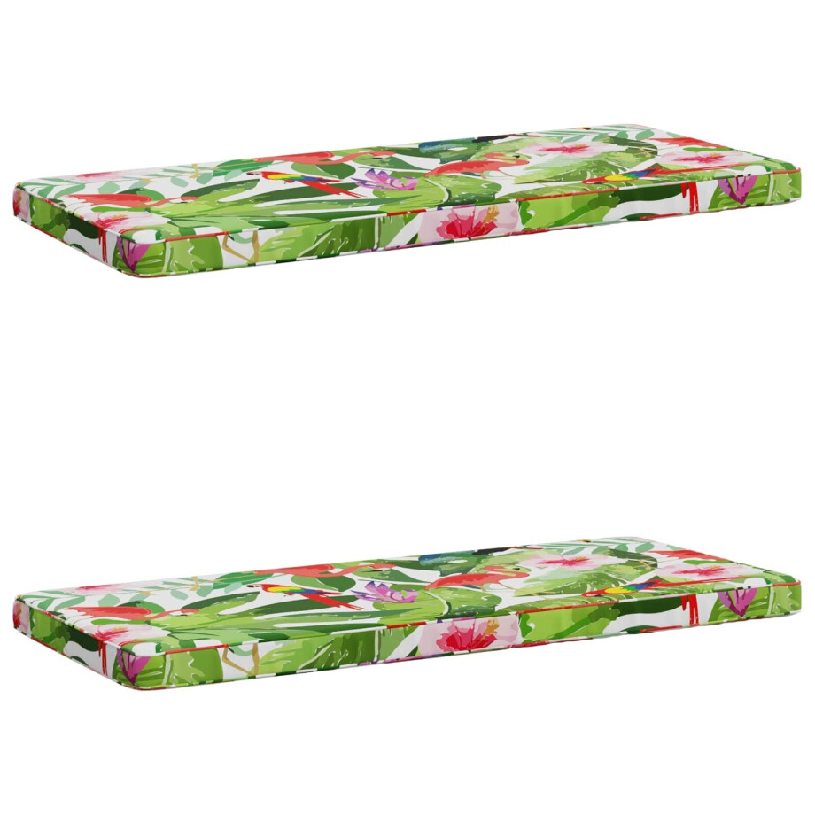 vidaXL 2-delige Bankkussens VUGHT 2 st 100% Polyester Meerkleurig afbeelding 1
