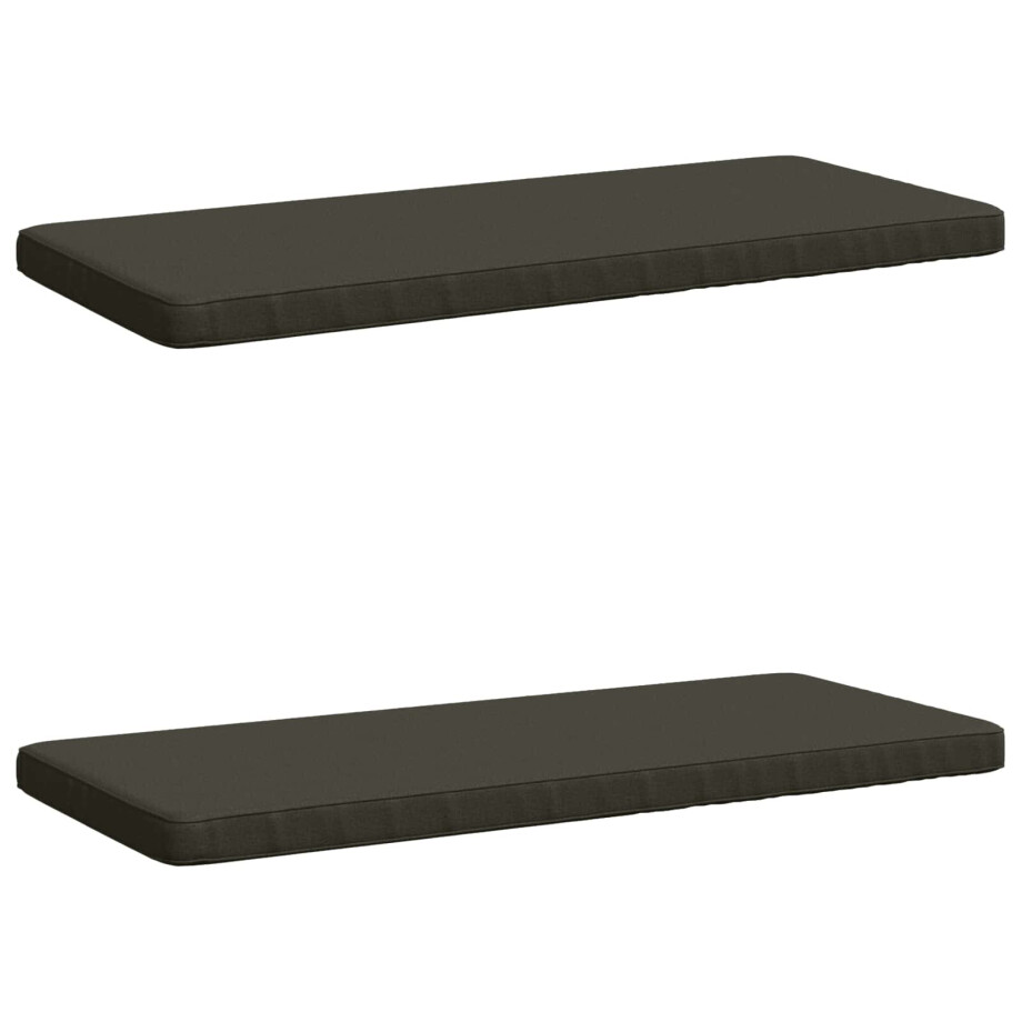 vidaXL 2-delige Bankkussens VUGHT 2 st 100% Polyester Antraciet vidaXL 2-delige Bankkussens VUGHT 2 st 100% Polyester Antraciet afbeelding 1
