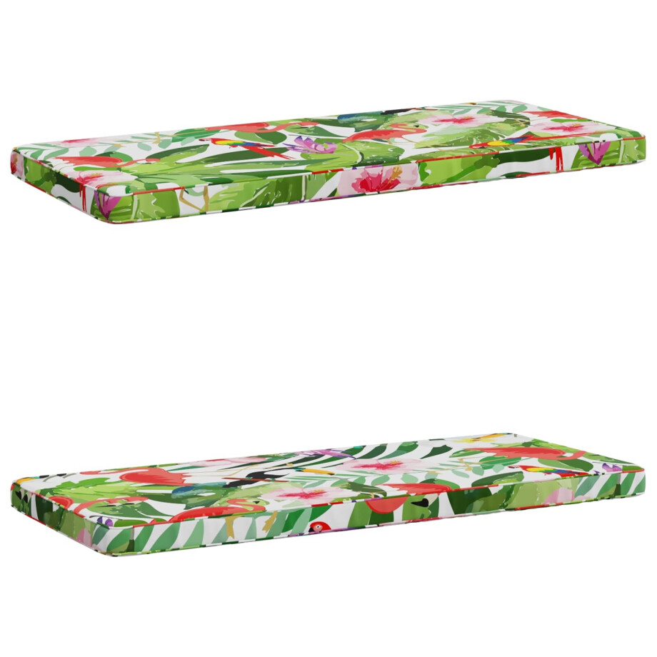 vidaXL 2-delige Bankkussens VUGHT 2 st 100% Polyester Meerkleurig afbeelding 1