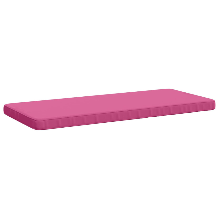vidaXL 1-delig Bankkussen VUGHT 100% Polyester Roze 110 x 50 x 5 cm afbeelding 1