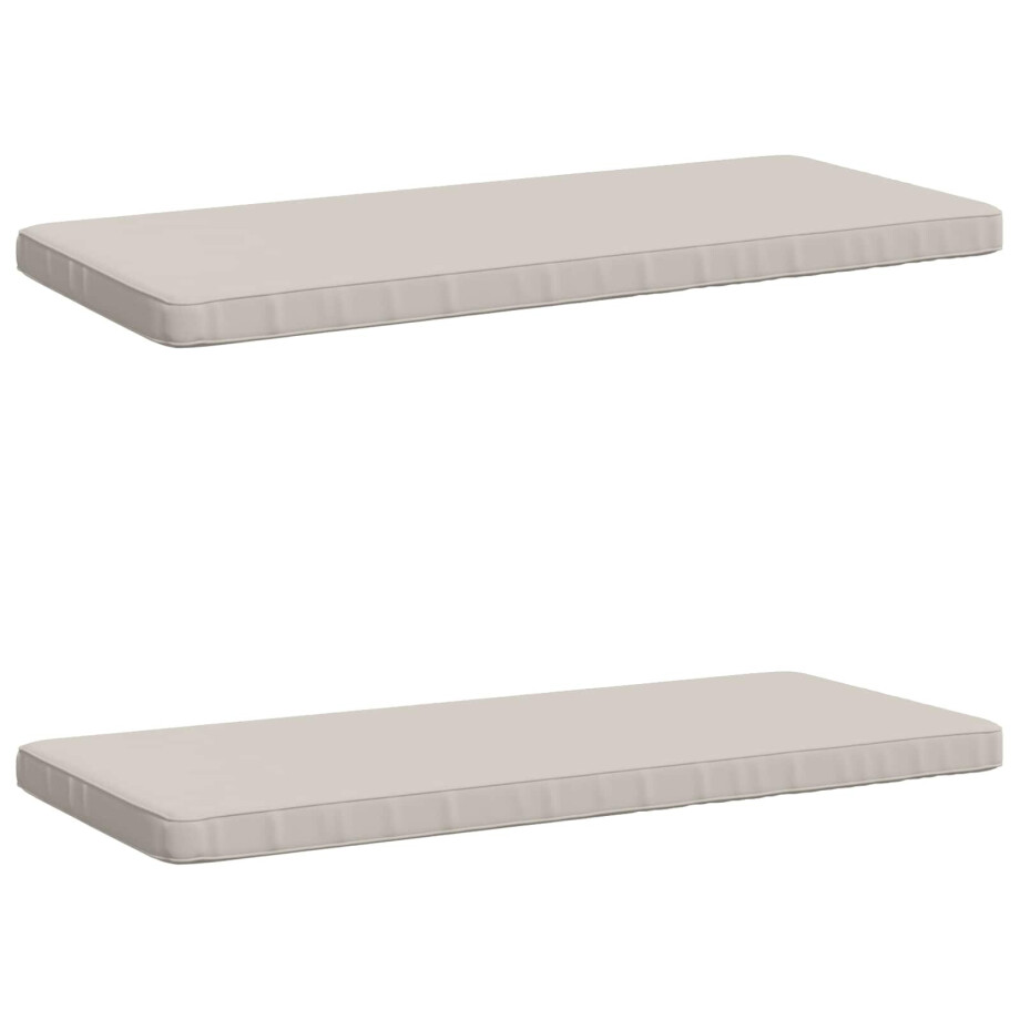 vidaXL 2-delige Bankkussens VUGHT 2 st 100% Polyester Wit vidaXL 2-delige Bankkussens VUGHT 2 st 100% Polyester Wit afbeelding 1