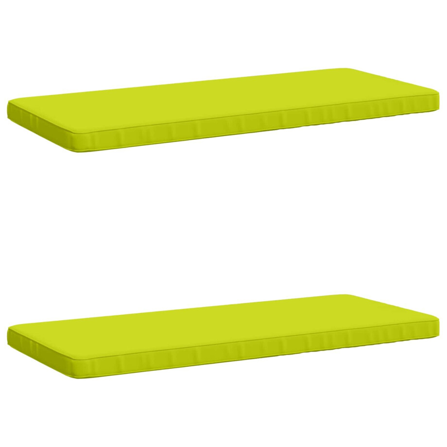 vidaXL 2-delige Bankkussens VUGHT 2 st 100% Polyester Helder groen vidaXL 2-delige Bankkussens VUGHT 2 st 100% Polyester Helder groen afbeelding 1