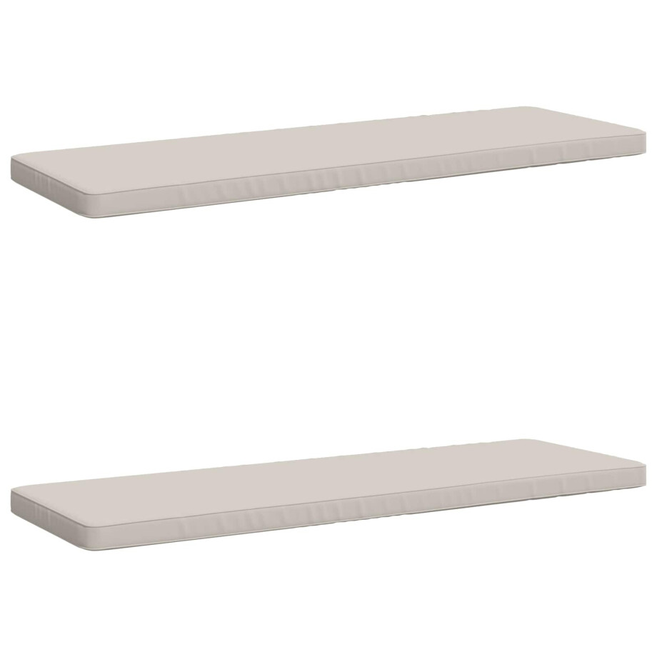 vidaXL 2-delige Bankkussens VUGHT 2 st 100% Polyester Wit vidaXL 2-delige Bankkussens VUGHT 2 st 100% Polyester Wit afbeelding 1