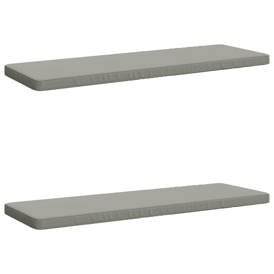 vidaXL 2-delige Bankkussens VUGHT 2 st 100% Polyester Grijs vidaXL 2-delige Bankkussens VUGHT 2 st 100% Polyester Grijs afbeelding 1