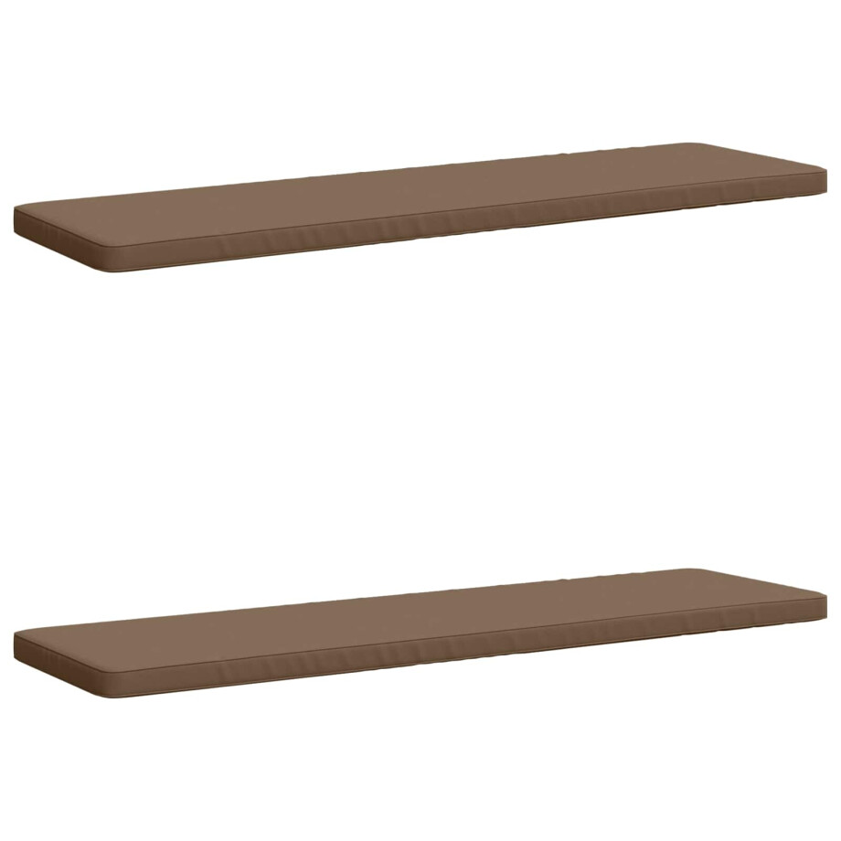 vidaXL 2-delige Bankkussens VUGHT 2 st 100% Polyester Taupe vidaXL 2-delige Bankkussens VUGHT 2 st 100% Polyester Taupe afbeelding 1