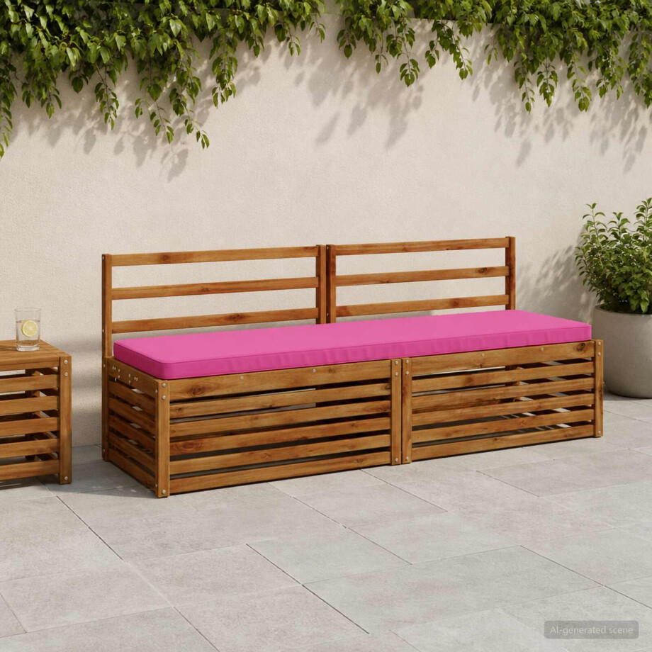 vidaXL 1-delig Bankkussen VUGHT 100% Polyester Roze 170 x 50 x 5 cm afbeelding 1
