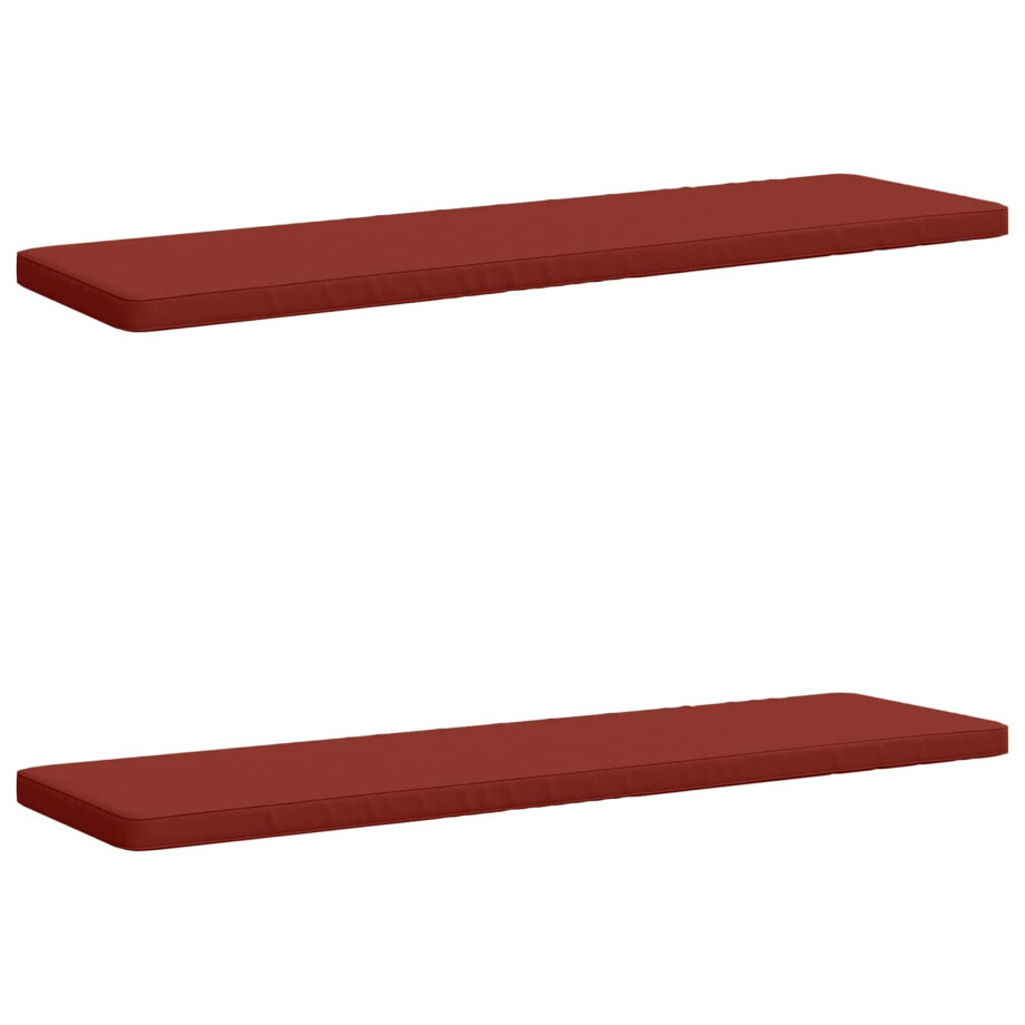 vidaXL 2-delige Bankkussens VUGHT 2 st 100% Polyester Rood vidaXL 2-delige Bankkussens VUGHT 2 st 100% Polyester Rood afbeelding 1