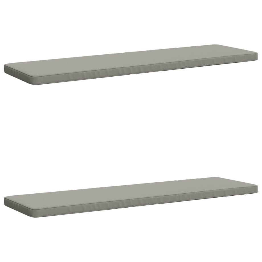 vidaXL 2-delige Bankkussens VUGHT 2 st 100% Polyester Grijs vidaXL 2-delige Bankkussens VUGHT 2 st 100% Polyester Grijs afbeelding 1