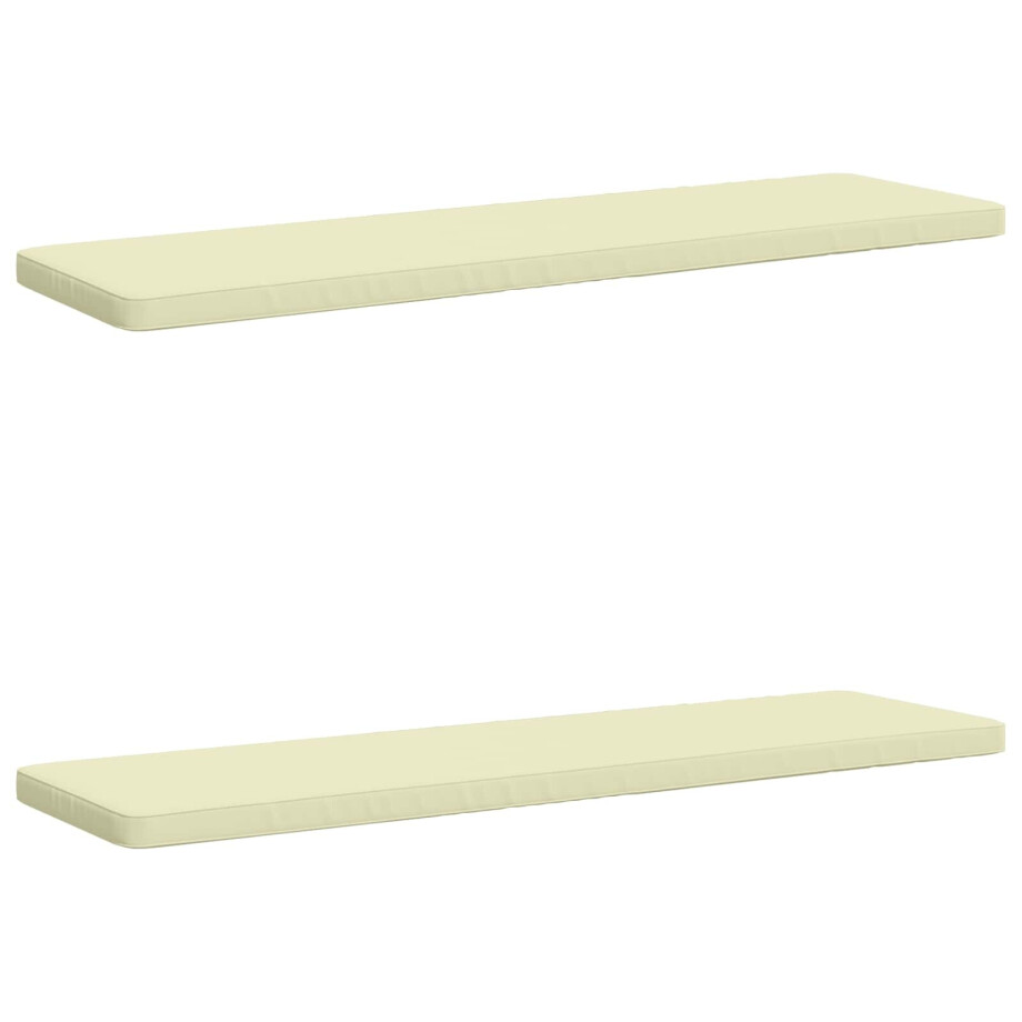 vidaXL 2-delige Bankkussens VUGHT 2 st 100% Polyester Crèmekleurig vidaXL 2-delige Bankkussens VUGHT 2 st 100% Polyester Crèmekleurig afbeelding 1