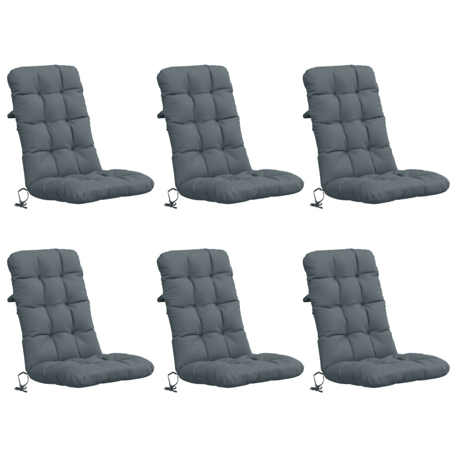vidaXL 6-delige Hoogrug Kussen VIANEN 6 pcs 100% Polyester Blauw vidaXL 6-delige Hoogrug Kussen VIANEN 6 pcs 100% Polyester Blauw afbeelding 1