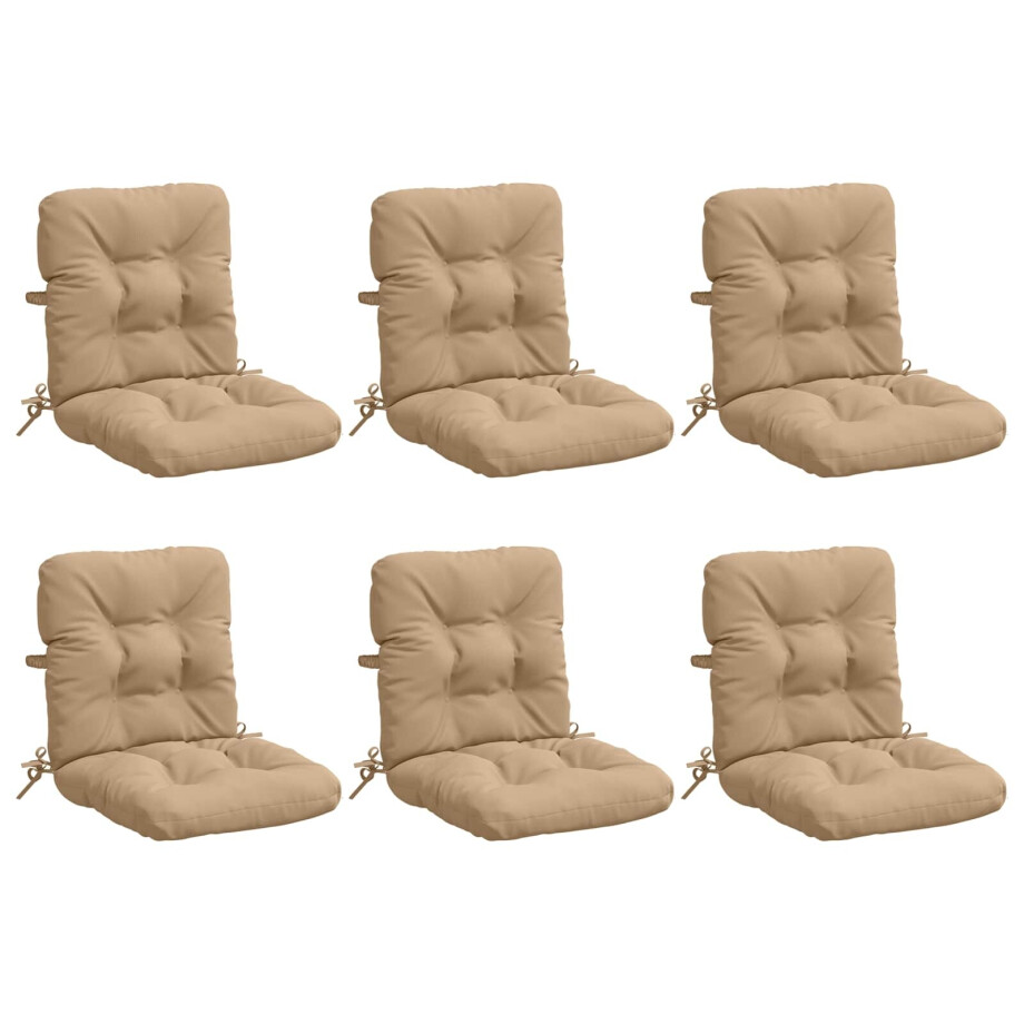 vidaXL 6-delige Hoogrug Kussen VIANEN 6 pcs 100% Polyester Zand vidaXL 6-delige Hoogrug Kussen VIANEN 6 pcs 100% Polyester Zand afbeelding 1
