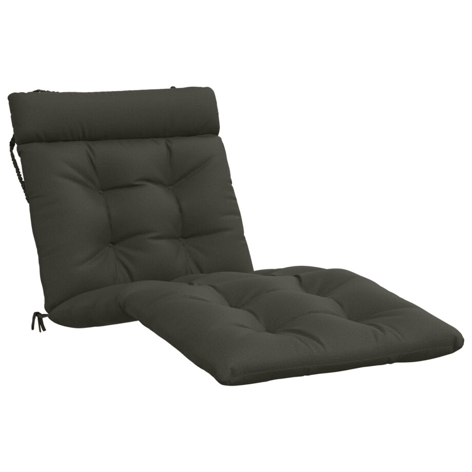 vidaXL Ligstoel Kussen VIANEN 100% Polyester Antraciet 200 x 70 x 8 cm vidaXL Ligstoel Kussen VIANEN 100% Polyester Antraciet 200 x 70 x 8 cm afbeelding 1